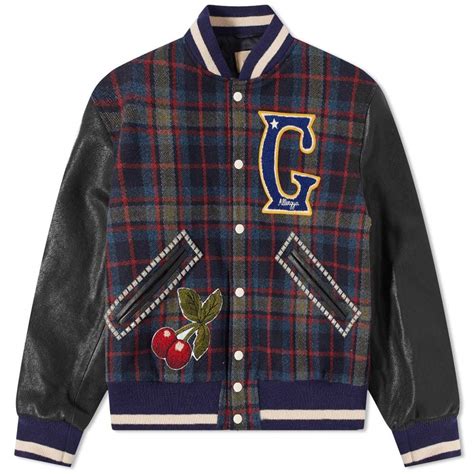 fake gucci varsity jacket|Gucci varsity jacket price.